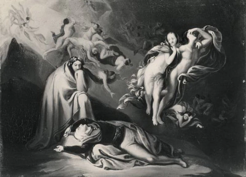 Paolo e Francesca nell'inferno dantesco, 1877 - Musei Civici, Pavia